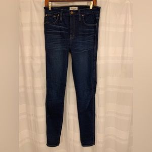 Madewell 10” high rise skinny 30 TL (taller) dark wash